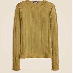 New pointelle long-sleeve T-shirt